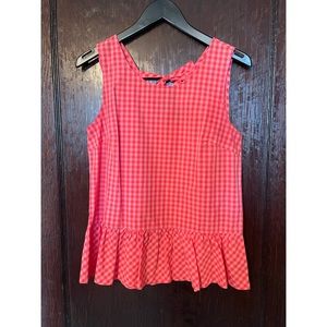 JCREW GINGHAM TOP